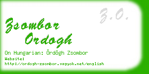 zsombor ordogh business card