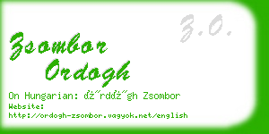 zsombor ordogh business card